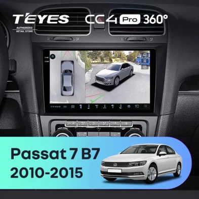 Штатная магнитола Teyes CC4 Pro 360 12/256 Volkswagen Passat 7 B7 (2010-2015)