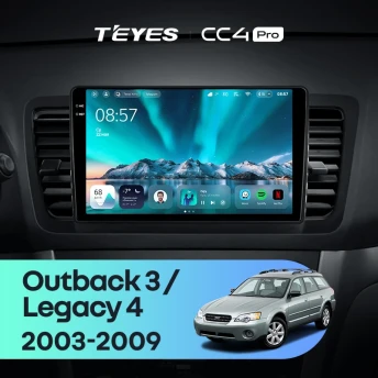 Штатная магнитола Teyes CC4 Pro 12/256 Subaru Outback 3 (2003-2009)