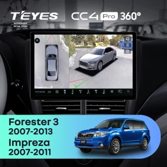 Штатная магнитола Teyes CC4 Pro 360 8/128 Subaru Impreza GH GE (2007-2013) (11")