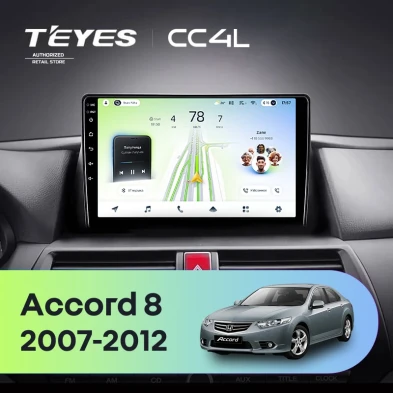 Штатная магнитола Teyes CC4L 6/64 Honda Accord 8 (USA) (2007-2012)