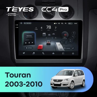Штатная магнитола Teyes CC4 Pro 8/128 Volkswagen Touran 1 (2003-2010) F2