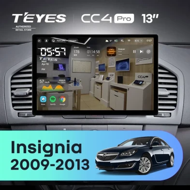 Штатная магнитола Teyes CC4 Pro 12/256 Opel Insignia (2009-2013) (13")
