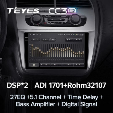 Штатная магнитола Teyes CC3 2K 4/64 Skoda Roomster (2006-2015)