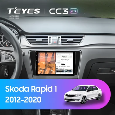 Штатная магнитола Teyes CC3 2K 4/32 Skoda Rapid 1 (2012-2020) F1