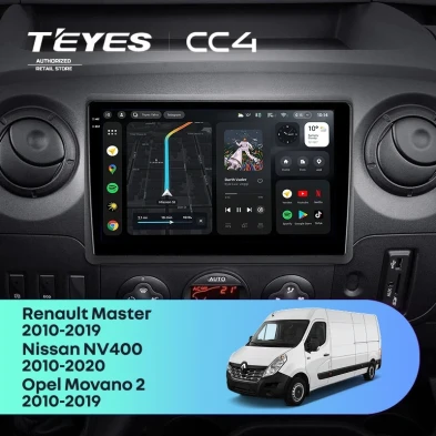 Штатная магнитола Teyes CC4 8/128 Opel Movano 2 (2010-2019) F2