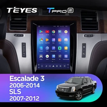 Штатная магнитола Tesla style Teyes TPRO 2 4/64 Cadillac Escalade GMT900 3 (2006-2014)