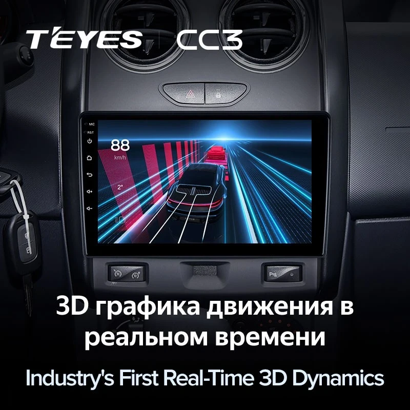 Штатная магнитола Teyes CC3 4/32 Renault Duster (2015-2021) F1
