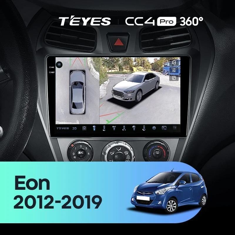 Штатная магнитола Teyes CC4 Pro 360 12/256 Hyundai Eon (2012-2019)