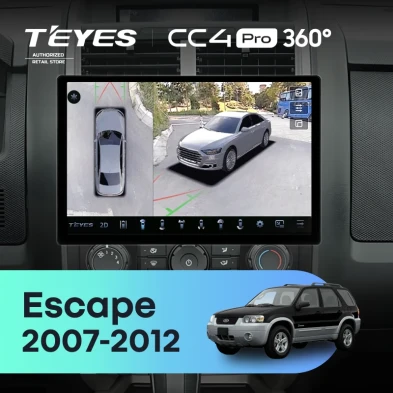 Штатная магнитола Teyes CC4 Pro 360 8/128 Ford Escape (2007-2012) F2 (13")