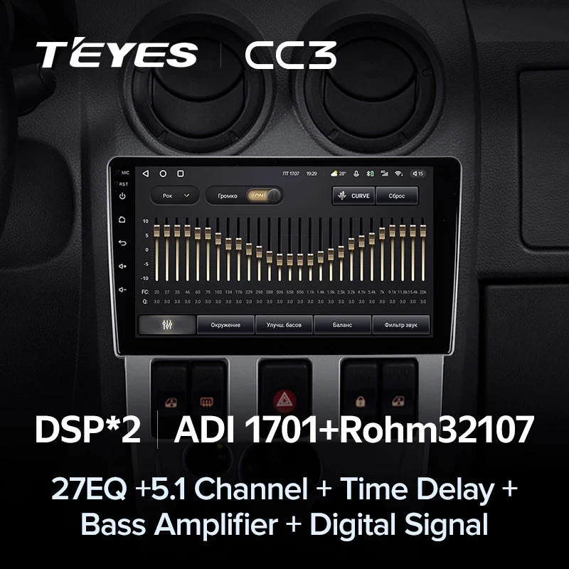 Штатная магнитола Teyes CC3 4/32 Renault Logan 1 (2004-2009)