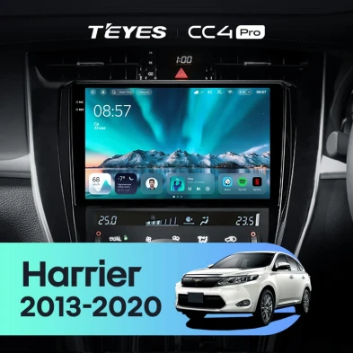 Штатная магнитола Teyes CC4 Pro 8/128 Toyota Harrier XU60 (2013-2020) F1