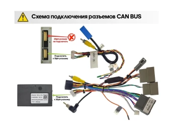 Проводка питания для Honda Stepwgn 2022+ Правый руль (для авто с 360) для подключения Android ГУ