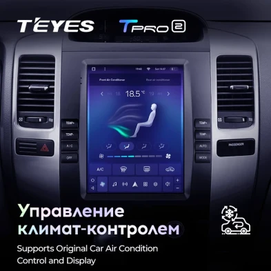 Штатная магнитола Tesla style Teyes TPRO 2 4/64 Lexus GX470 (2002-2009) Тип-A
