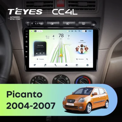 Штатная магнитола Teyes CC4L 6/64 Kia Picanto SA Morning (2004-2007)