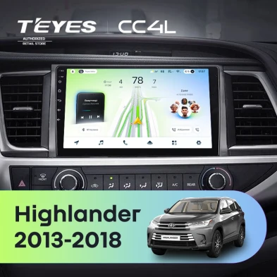 Штатная магнитола Teyes CC4L 6/64 Toyota Highlander 3 XU50 (2013-2018)
