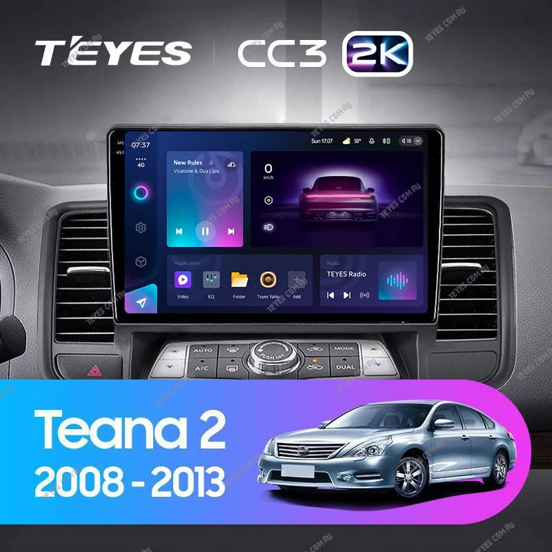 Штатная магнитола Teyes CC3 2K 6/128 Nissan Teana J32 (2008-2013) Тип-B