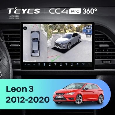 Штатная магнитола Teyes CC4 Pro 360 12/256 Seat Leon 3 (2012-2020) F3 (11")
