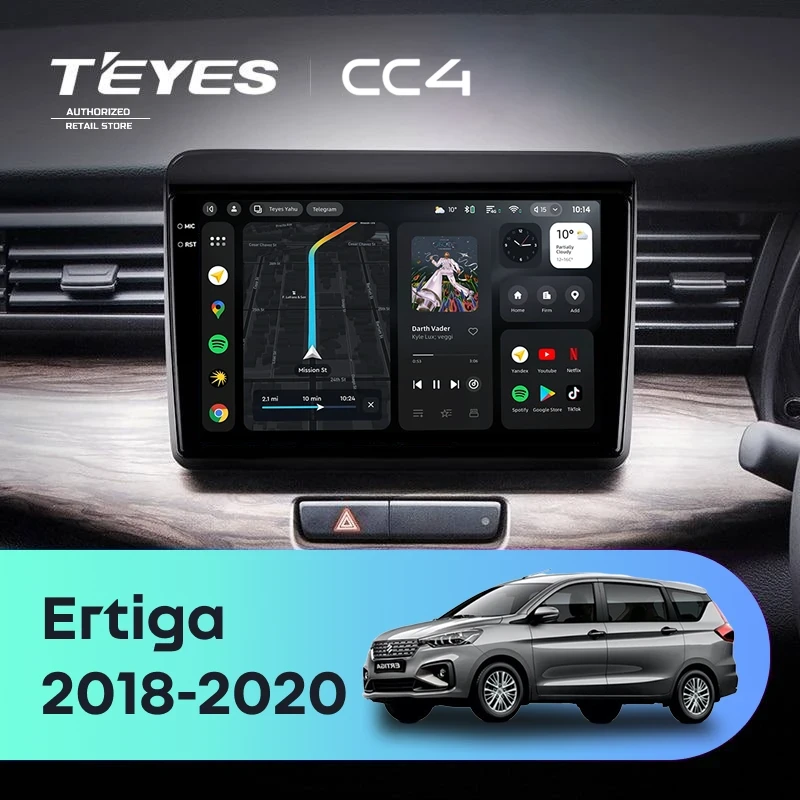 Штатная магнитола Teyes CC4 8/128 Suzuki Ertiga (2018-2020)