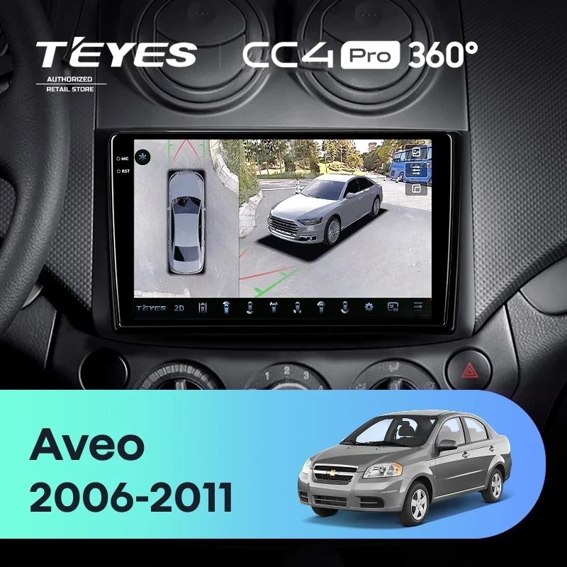 Штатная магнитола Teyes CC4 Pro 360 8/128 Chevrolet Aveo (2006-2011)