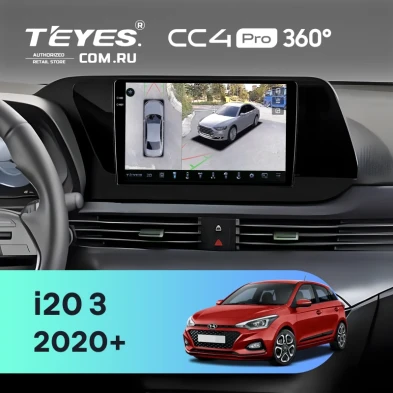Штатная магнитола Teyes CC4 Pro 360 8/128 Hyundai i20 3 (2020-2025)