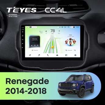 Штатная магнитола Teyes CC4L 6/64 Jeep Renegade (2014-2018)