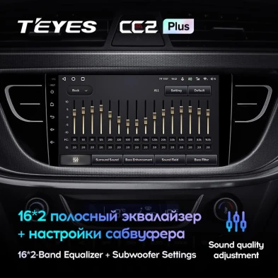 Штатная магнитола Teyes CC2 Plus 4/64 Geely Atlas NL-3 (2016-2020)