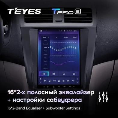 Штатная магнитола Tesla style Teyes TPRO 2 4/32 Honda Accord 7 CM UC CL (2002-2008)