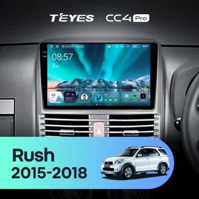 Штатная магнитола Teyes CC4 Pro 12/256 Toyota Rush (2015-2018) Правый руль
