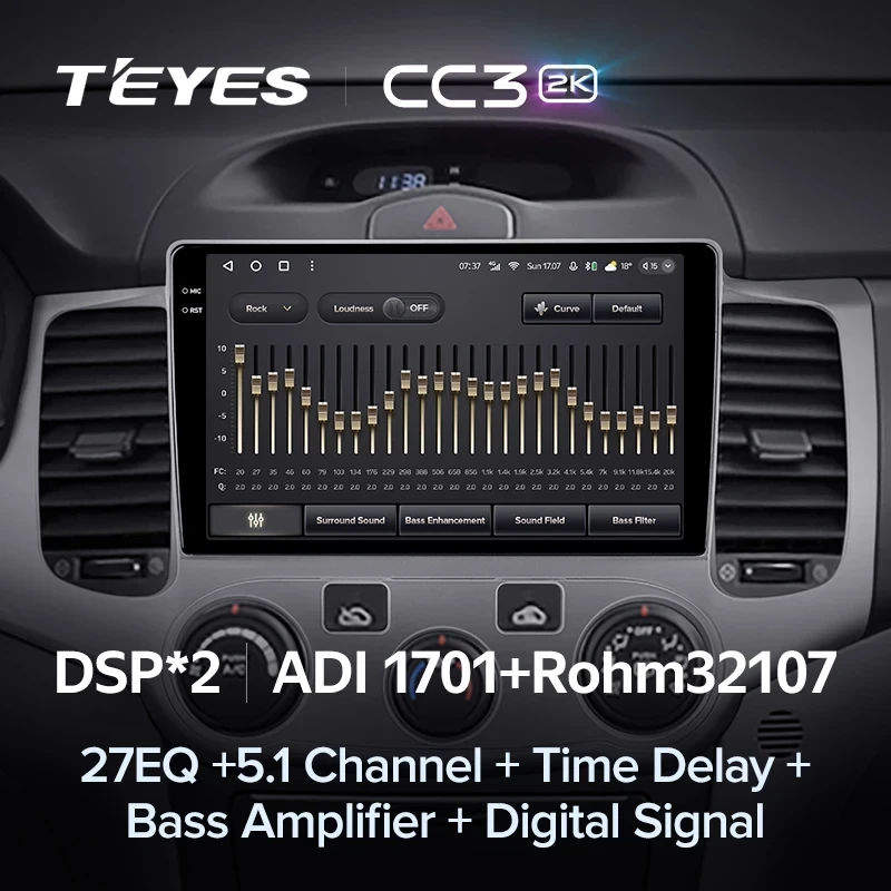 Штатная магнитола Teyes CC3 2K 4/64 Kia Optima 2 MG (2005-2008)