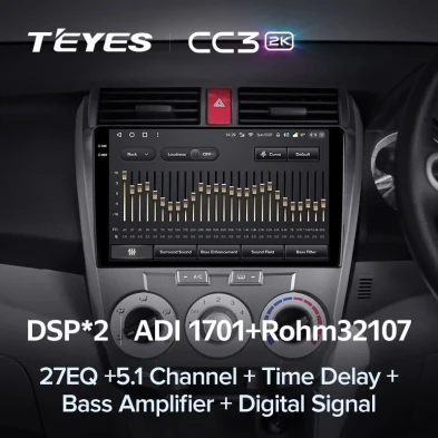Штатная магнитола Teyes CC3 2K 360 6/128 Honda City (2008-2013)