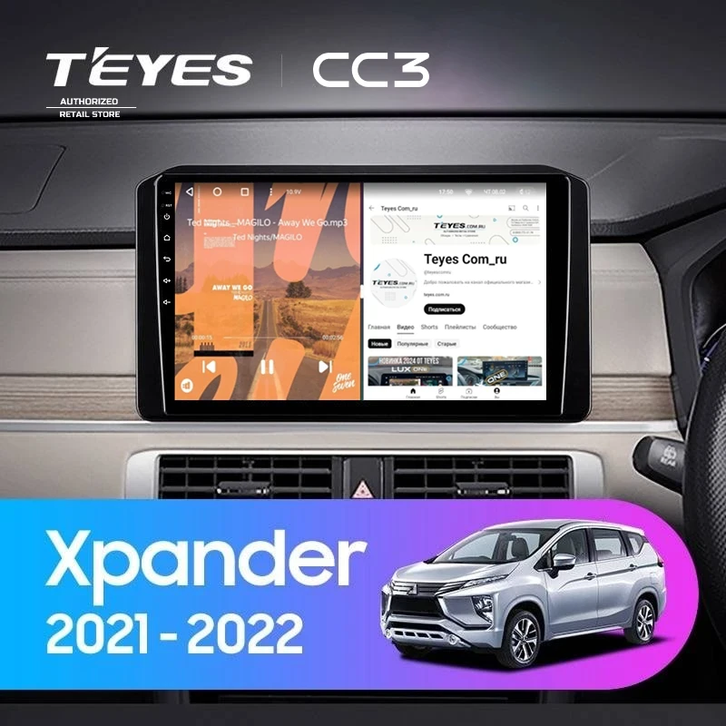 Штатная магнитола Teyes CC3 4/32 Mitsubishi Xpander (2021-2022) Правый руль