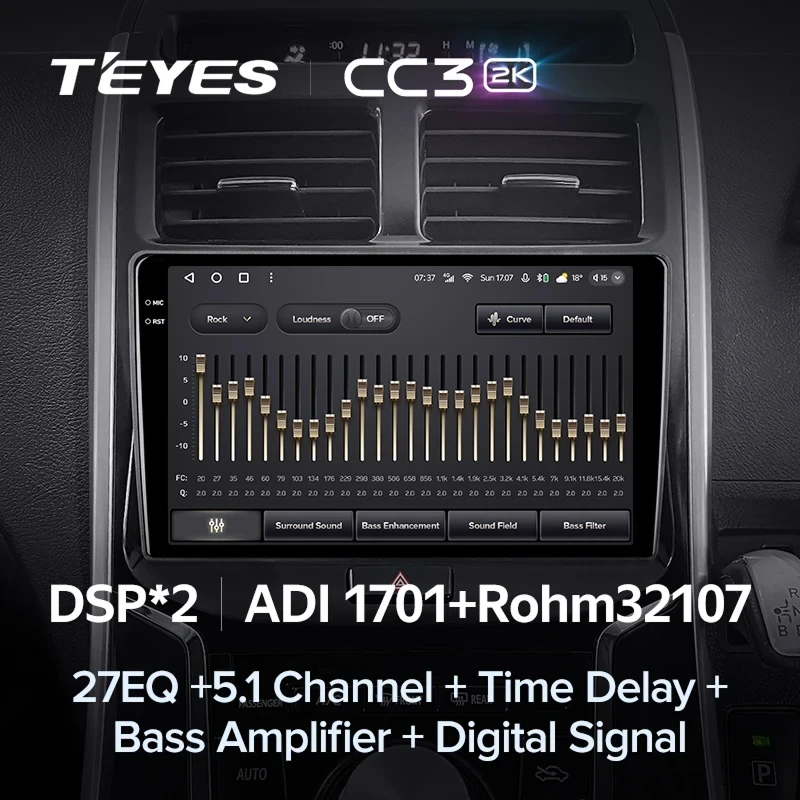 Штатная магнитола Teyes CC3 2K 4/32 Toyota Sai K10 (2013-2017)