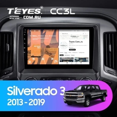 Штатная магнитола Teyes CC3L 4/64 Chevrolet Silverado 3 GMTK2 (2013-2019)