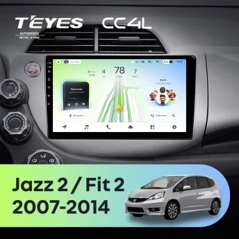 Штатная магнитола Teyes CC4L 6/64 Honda Fit 2 GE (2007-2014)