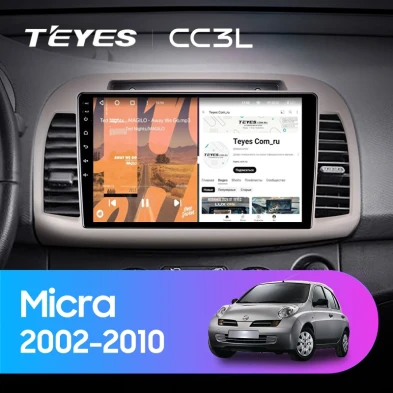 Штатная магнитола Teyes CC3L 4/64 Nissan Micra K12 (2002-2010)