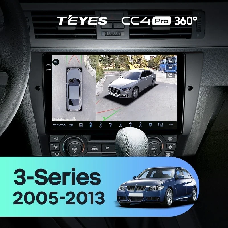 Штатная магнитола Teyes CC4 Pro 360 12/256 BMW 3 серия E90 E91 E92 E93 (2005-2013)
