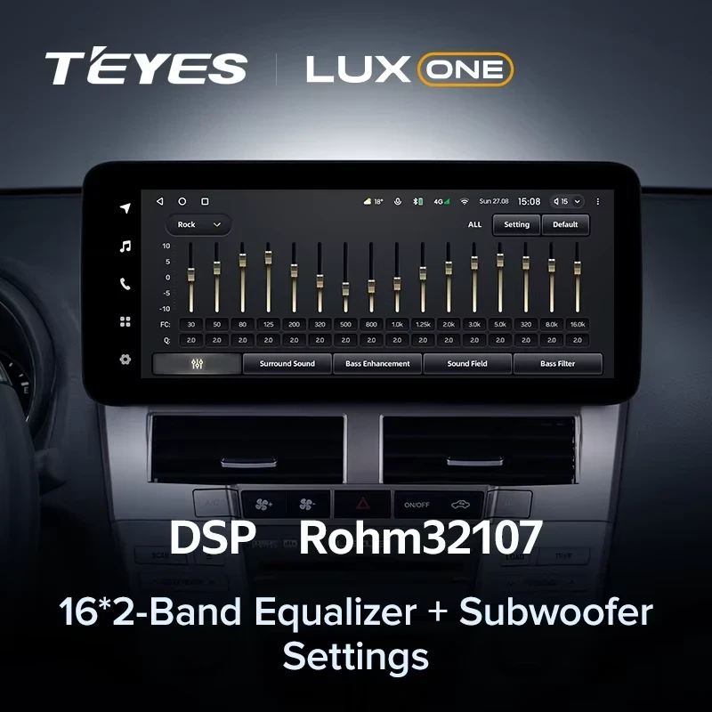 Штатная магнитола Teyes LUX ONE 4/64 Toyota Harrier XU30 (2003-2013) Тип-B