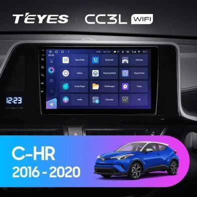 Штатная магнитола Teyes CC3L WiFi 2/32 Toyota C-HR (2016-2020) F2 Правый руль