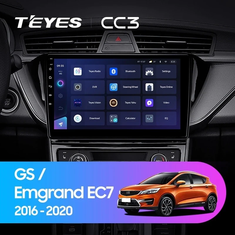 Штатная магнитола Teyes CC3 4/32 Geely GS (2016-2020) F2