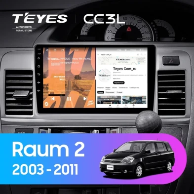 Штатная магнитола Teyes CC3L 4/32 Toyota Raum 2 (2003-2011)