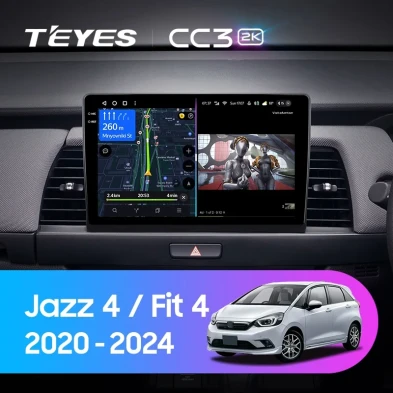 Штатная магнитола Teyes CC3 2K 4/32 Honda Jazz 4 (2020-2024) Тип-A Правый руль