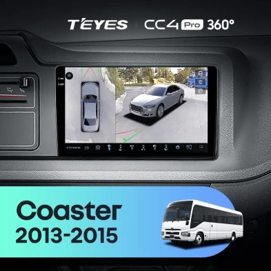 Штатная магнитола Teyes CC4 Pro 360 12/256 Toyota Coaster (2013-2015)