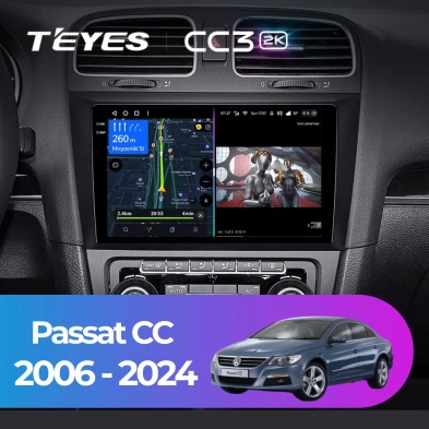 Штатная магнитола Teyes CC3 2K 4/32 Volkswagen Passat CC (2006-2024)