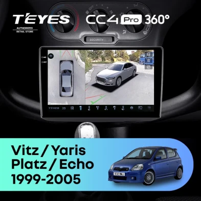 Штатная магнитола Teyes CC4 Pro 360 12/256 Toyota Echo (1999-2005) F1
