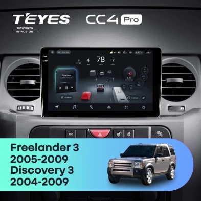 Штатная магнитола Teyes CC4 Pro 8/128 Land Rover Discovery 3 (2004-2009) F1