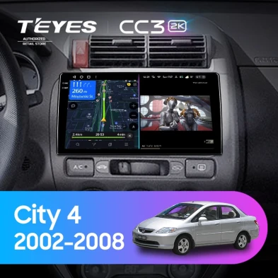 Штатная магнитола Teyes CC3 2K 6/128 Honda City 4 (2002-2008)