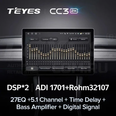 Штатная магнитола Teyes CC3 2K 4/64 SsangYong Korando Sports (2005-2017) (11")