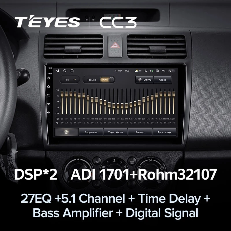 Штатная магнитола Teyes CC3 4/32 Suzuki Swift 3 (2003-2010)