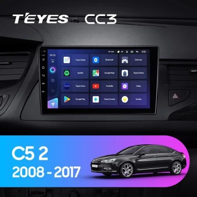 Штатная магнитола Teyes CC3 4/32 Citroen C5 2 (2008-2017) F2 (0din) F2