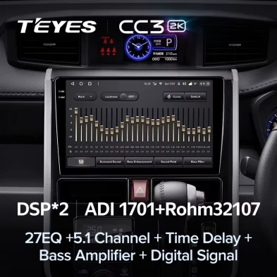 Штатная магнитола Teyes CC3 2K 6/128 Toyota Tank (2016-2023) Правый руль